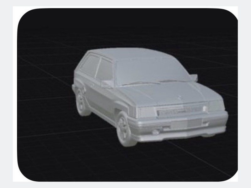 Opel Corsa GSI 3D impreso en 3D