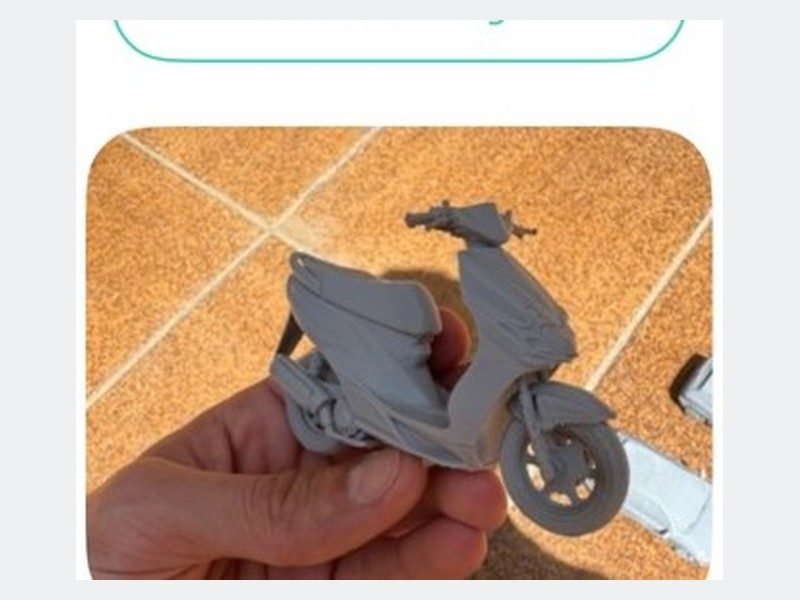 Yamaha Jog RR 3D impreso en 3D